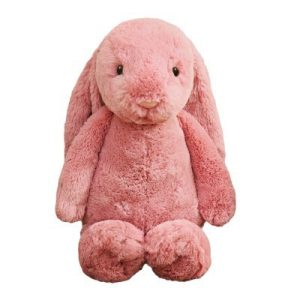 Embroidered Bunny Doll Plush Toy Long Eared Bunny Baby Sleeping with Big Eared Bunny Doll