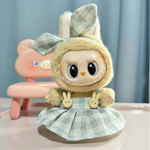 Clothing] Labubu Clothes with PVC Face Pendant, Labubu Sitting Party Series Doll Clothing